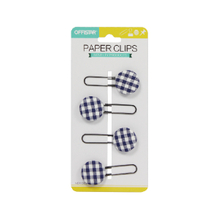 FABRIC BUTTON PAPER CLIPS