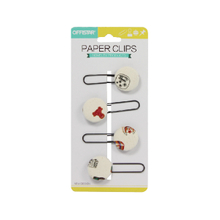 FABRIC BUTTON PAPER CLIPS