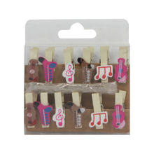 MUSIC NOTATION WOODEN PEGS