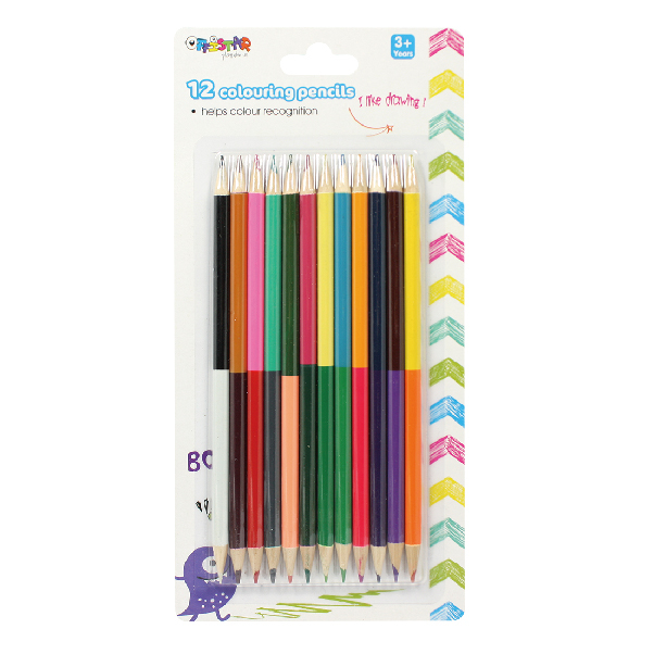 Dual tip colouring pencil