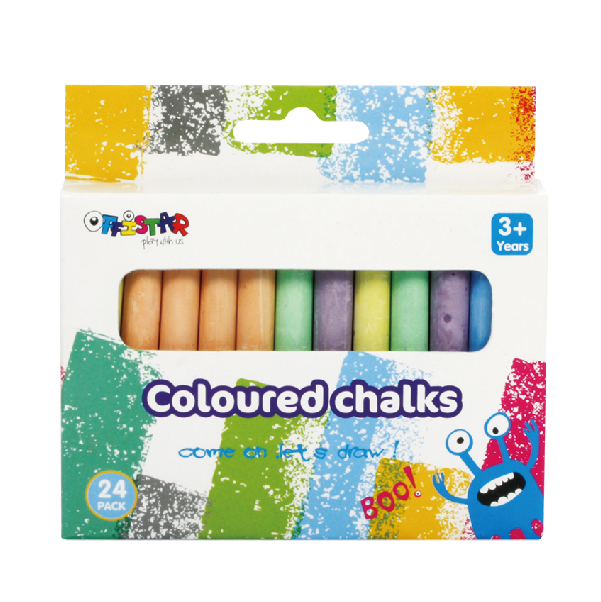 Coloured chalks 24 pack