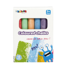 Coloured chalks 12 pack