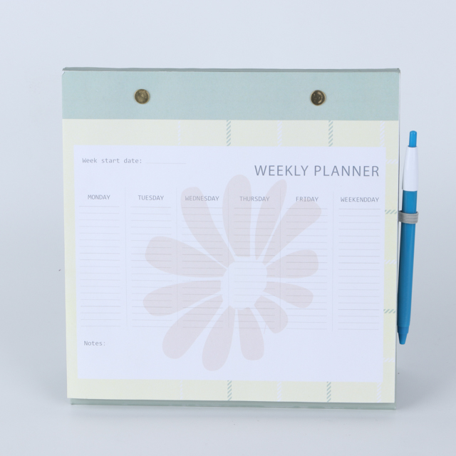 Weekly Planner with pen